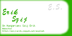 erik szij business card